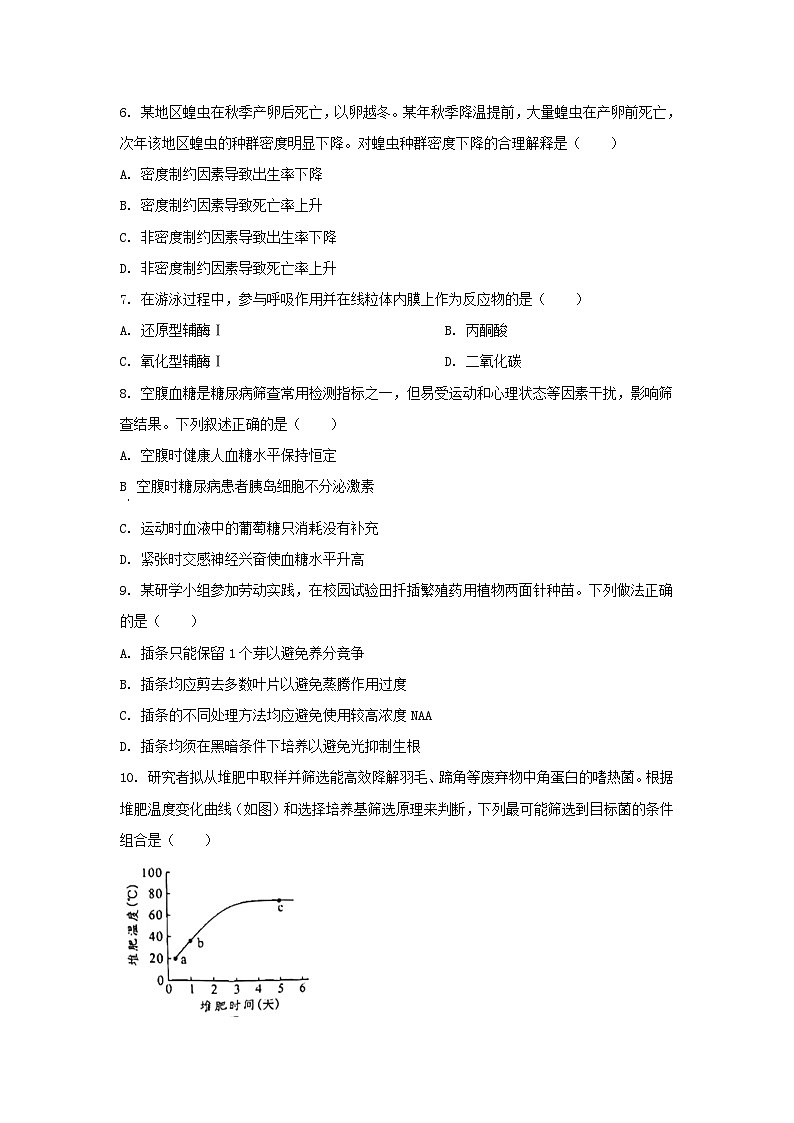 2023年广东普通高中学业水平选择性考试生物真题及答案02