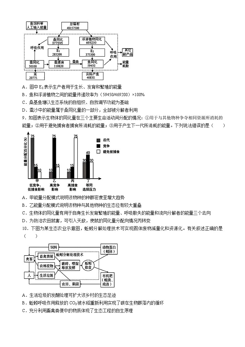 安徽省合肥市一中2023-2024学年高二下学期第一次月考生物试题03