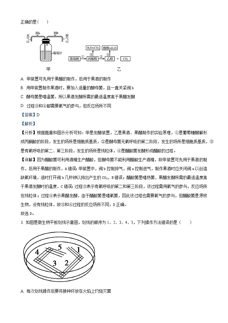 陕西省西安市蓝田县城关中学大学区联考2023-2024学年高二下学期3月月考生物试题（解析版）第2页