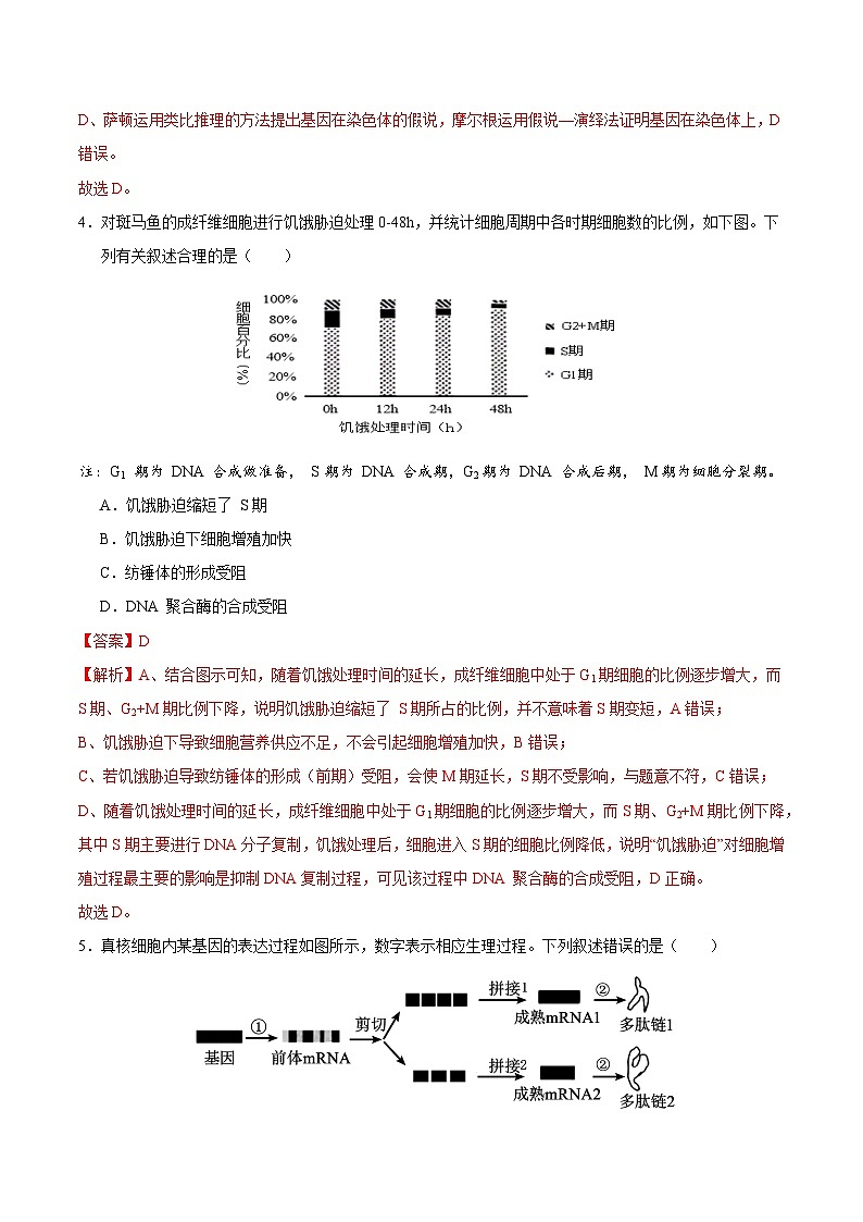 江西省2024年高三第三次模拟考试生物试卷（Word版附解析）03