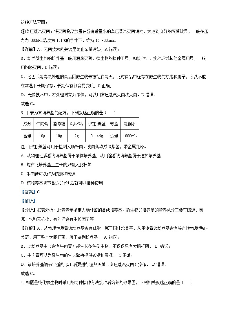 湖南省郴州市北湖区郴州市明星学校2023-2024学年高二下学期4月月考生物试题（原卷版+解析版）02
