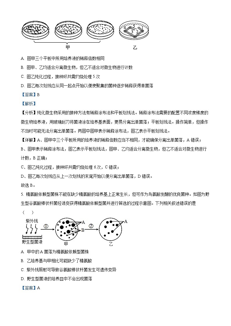 湖南省郴州市北湖区郴州市明星学校2023-2024学年高二下学期4月月考生物试题（原卷版+解析版）03