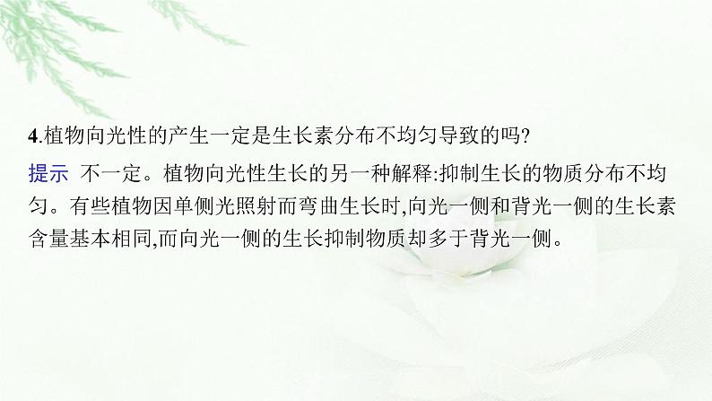 新教材高考生物二轮复习专题七个体稳态与调节第二讲植物激素调节课件08