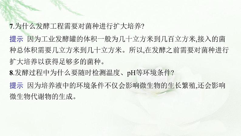 新教材高考生物二轮复习专题九发酵工程课件08