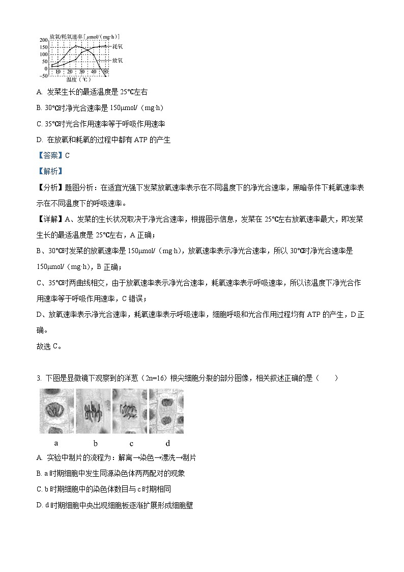 2024届北京市东城区高三一模生物试卷（解析版）第2页