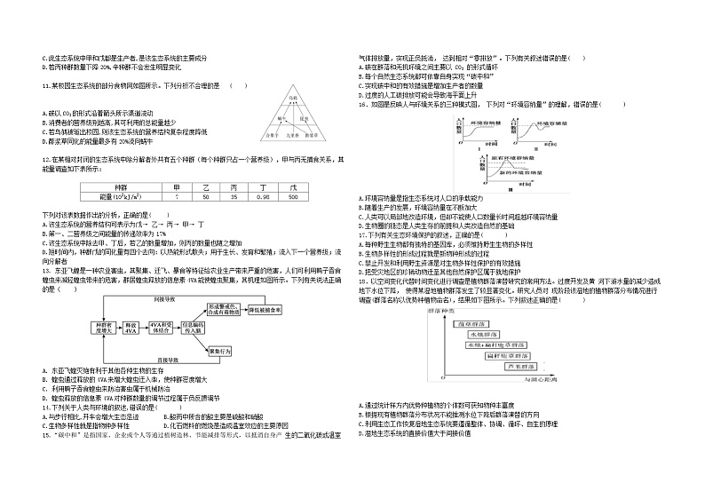 甘肃省天水市麦积区天水市第二中学2023-2024学年高二下学期4月月考生物试题02