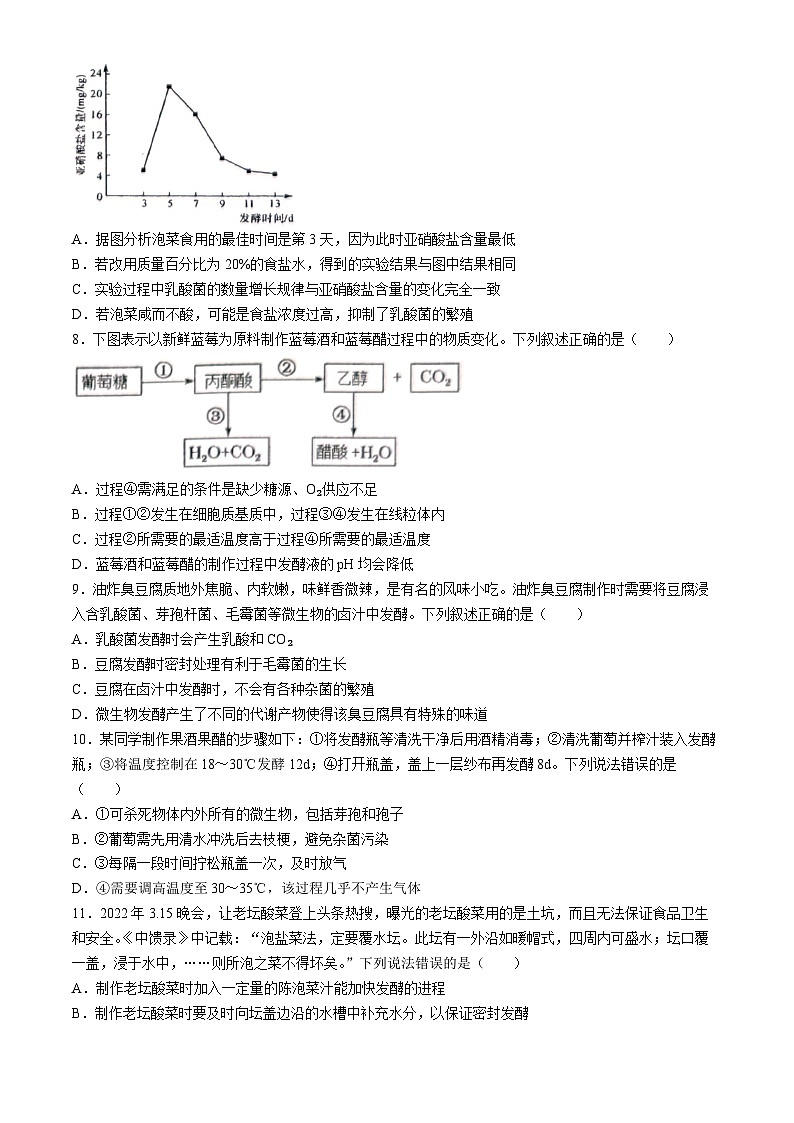 新疆生产建设兵团第三师图木舒克市第一中学2023-2024学年高二下学期第一次月考生物试卷(无答案)第2页