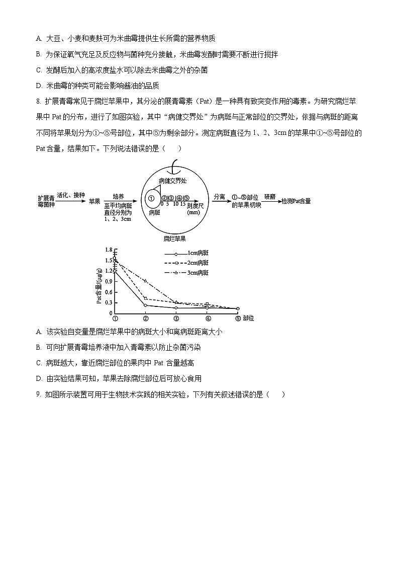 四川省南充市蓬安县第二中学2023-2024学年高二下学期4月月考生物试题（原卷版+解析版）03