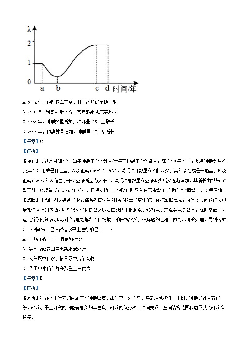 黑龙江省齐齐哈尔市铁锋区2023-2024学年高二下学期4月期中生物试题（原卷版+解析版）03