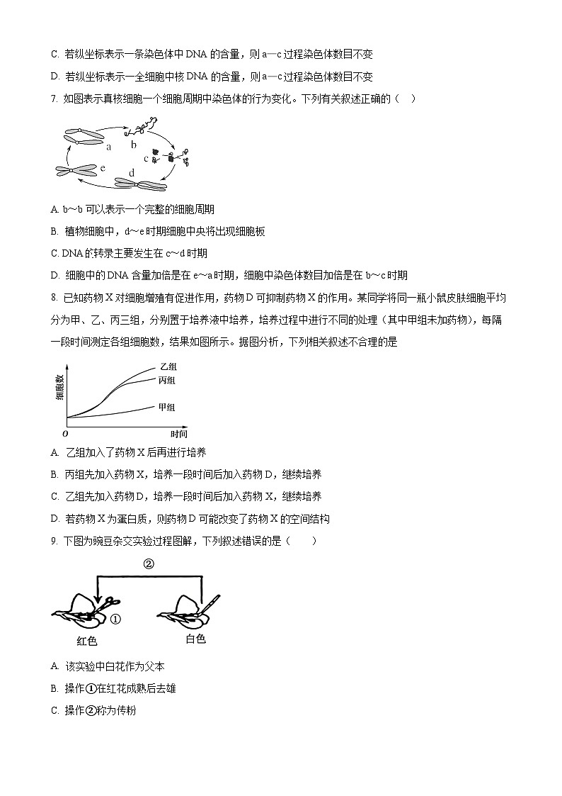 四川省巴中市平昌县平昌中学2023-2024年学年高一下学期第一次月考生物试题（原卷版）第3页