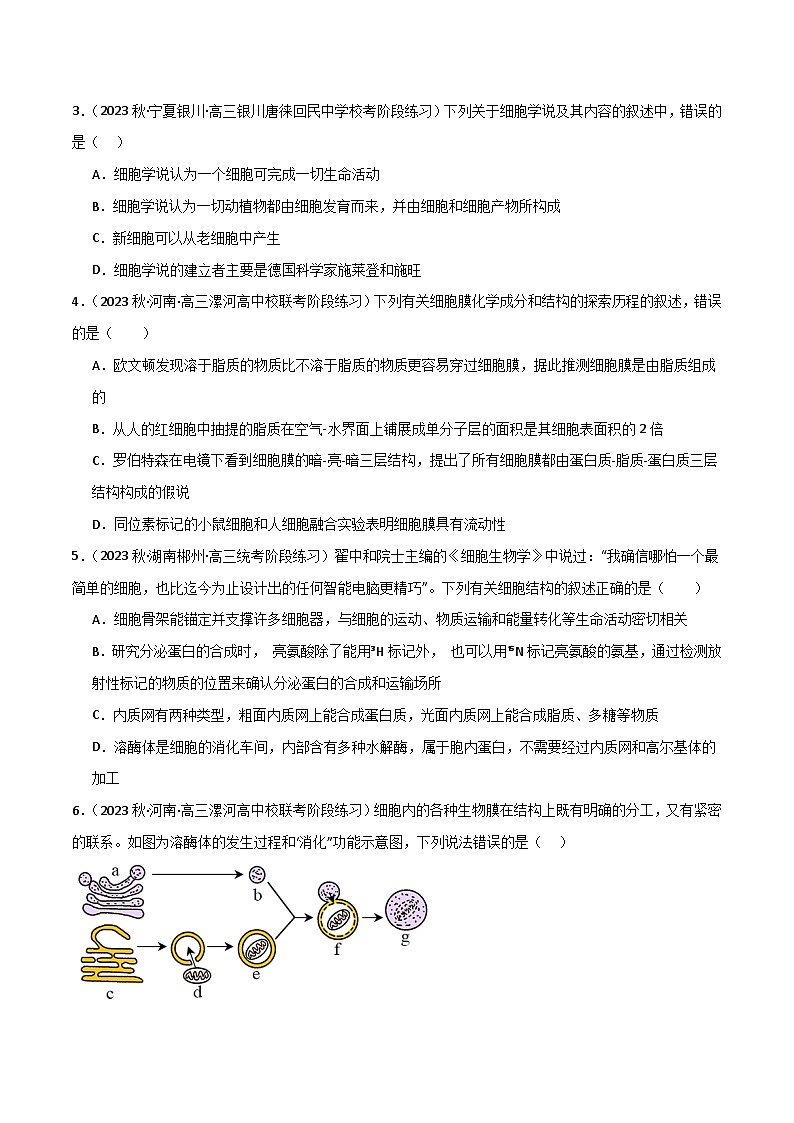 专题02 细胞的结构和功能--2024年高考生物【热点·重点·难点】专练（新高考专用）02