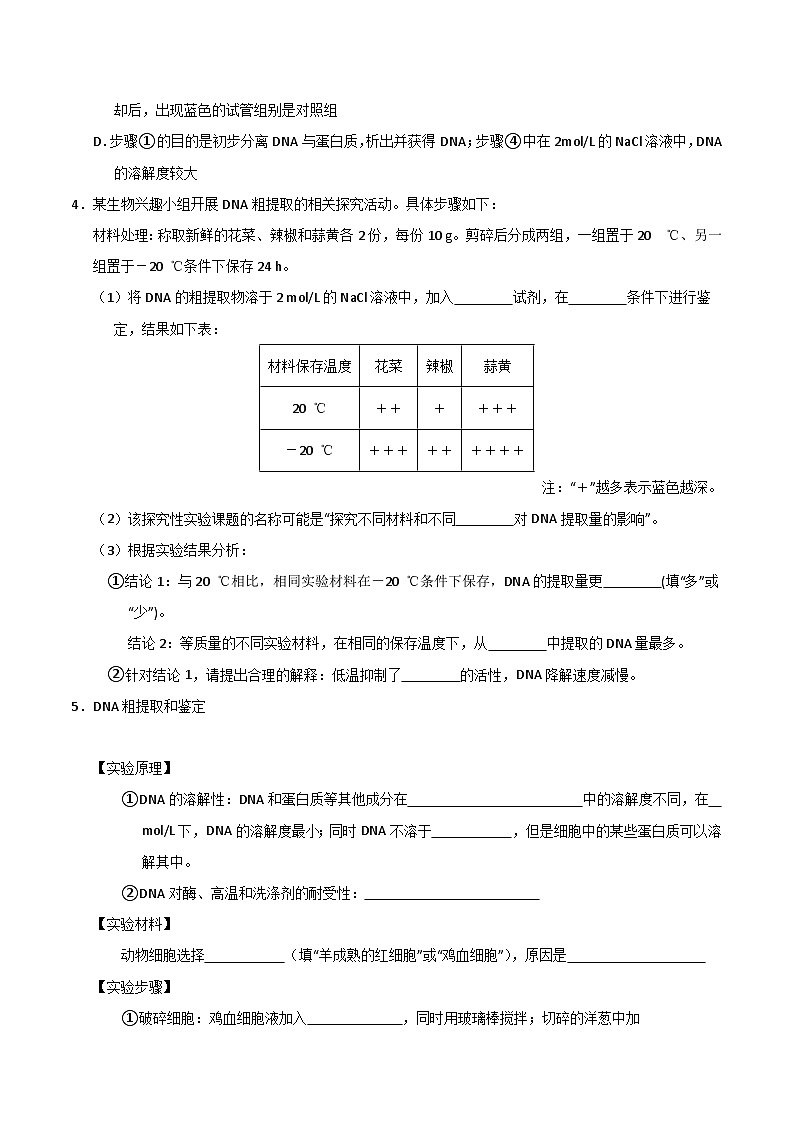 【期中复习】2023-2024学年（人教版2019选择性必修3）高二生物下册之专题训练 第三章 基因工程（原卷版）第2页