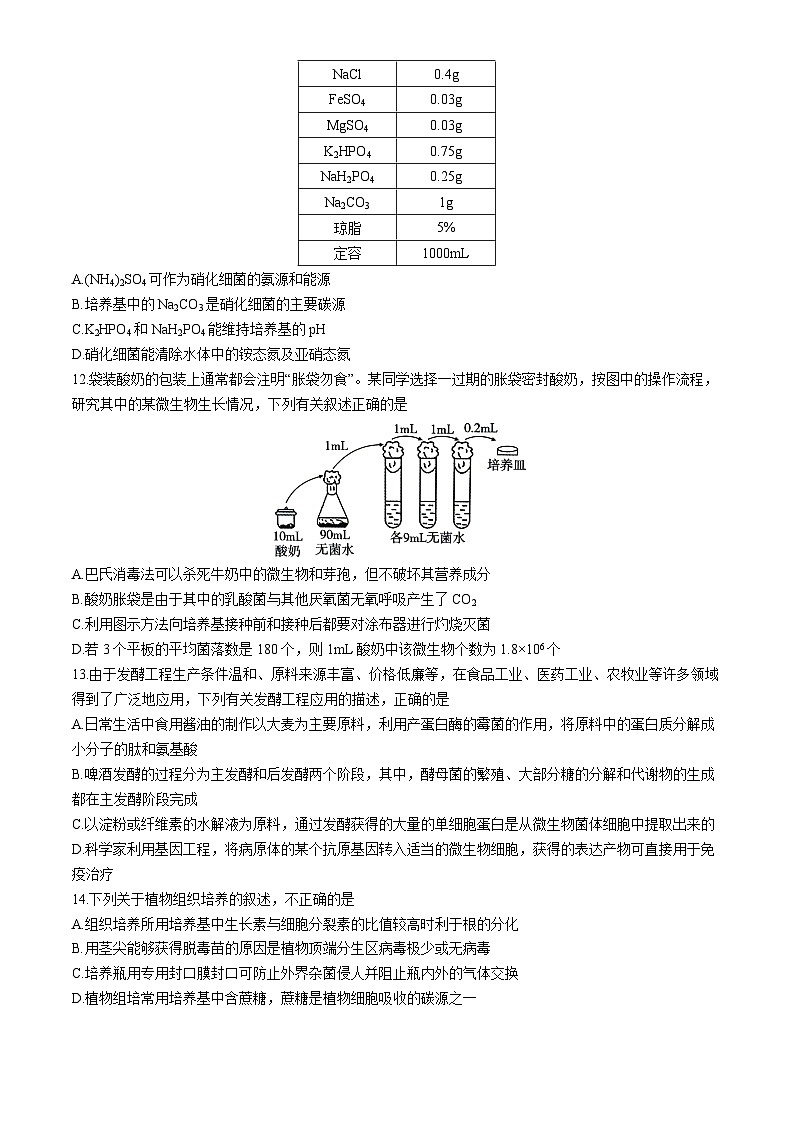2024贵阳一中高二下学期期中考试生物含解析03