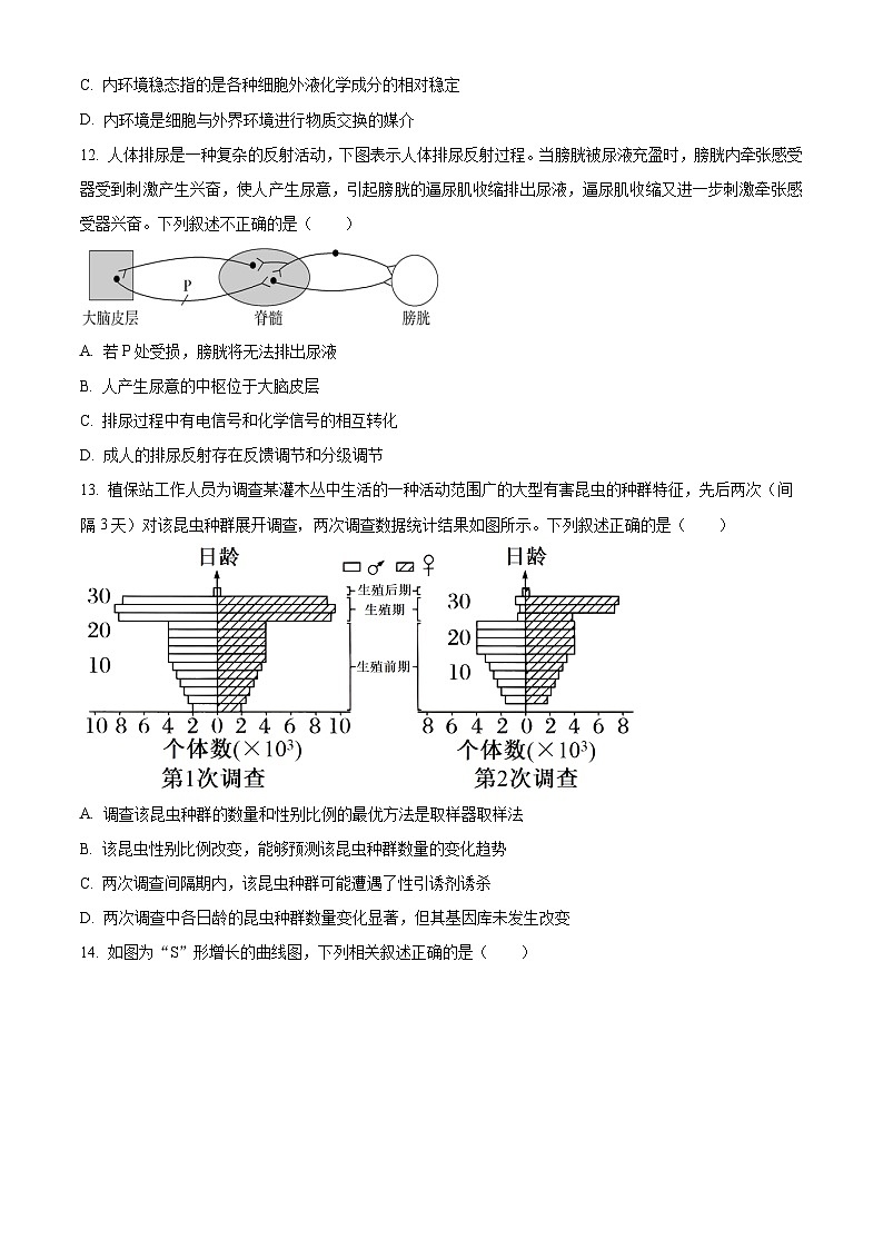 海南省琼海市嘉积中学2023-2024学年高一年级下学期四月月考生物试题A卷（原卷版+解析版）03