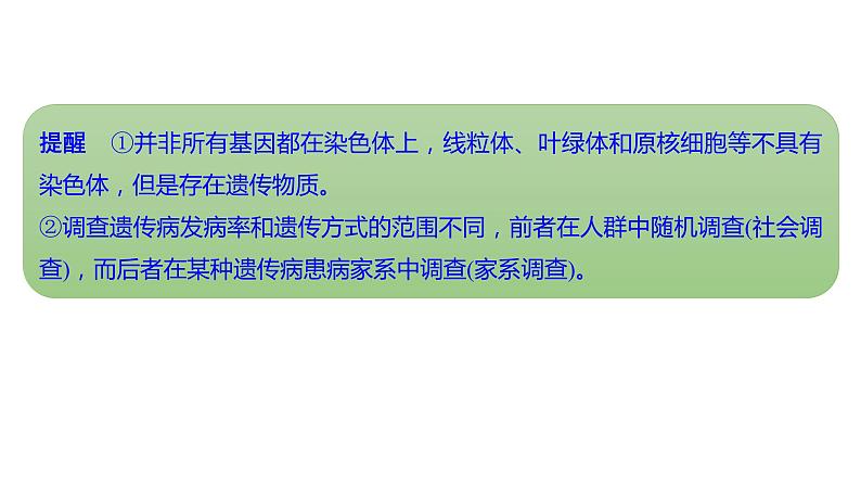 新教材2024届高考生物二轮复习4课时2性染色体上的基因的遗传和性别相关联课件第6页