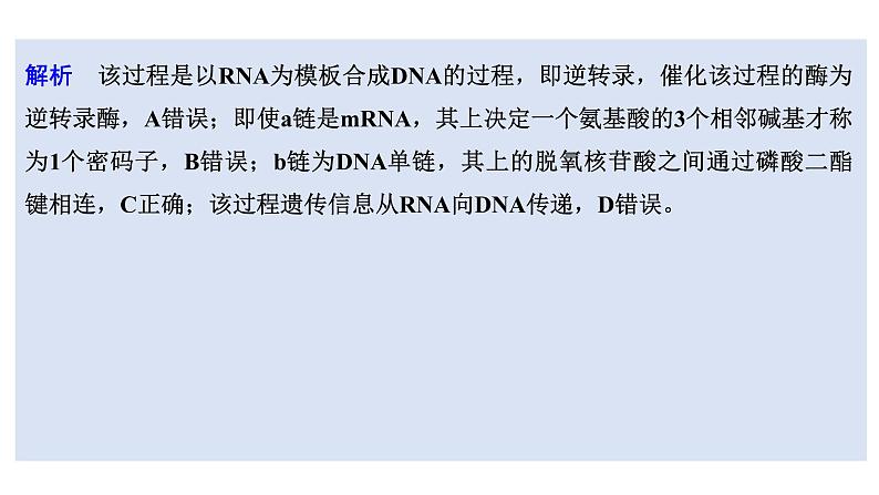 新教材2024届高考生物二轮复习5课时3基因表达与表观遗传基因频率育种课件第8页