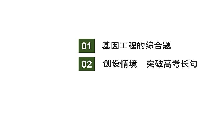 新教材2024届高考生物二轮复习8课时4突破基因工程类大题课件第2页