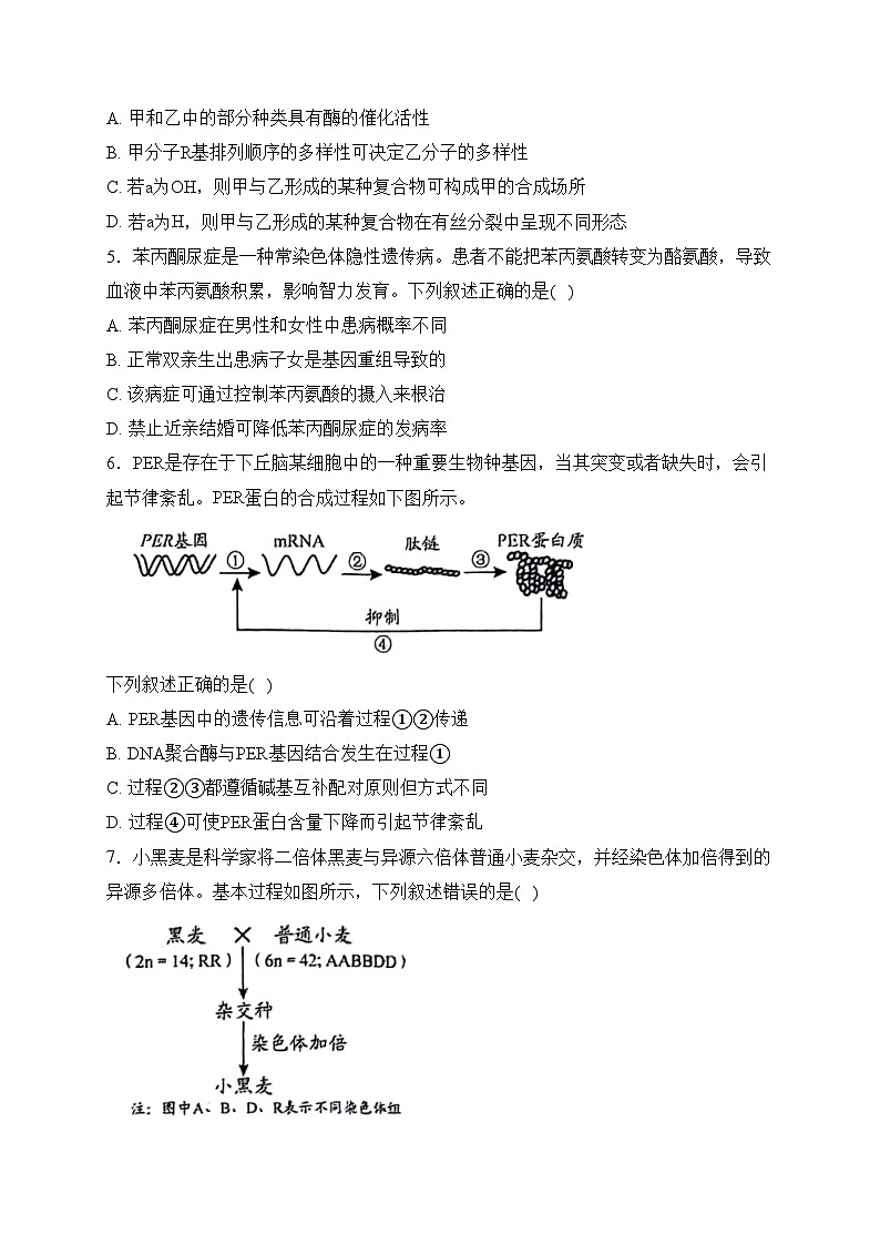 贵州省2024届高三下学期4月适应性考试（二模）生物试卷(含答案)第2页