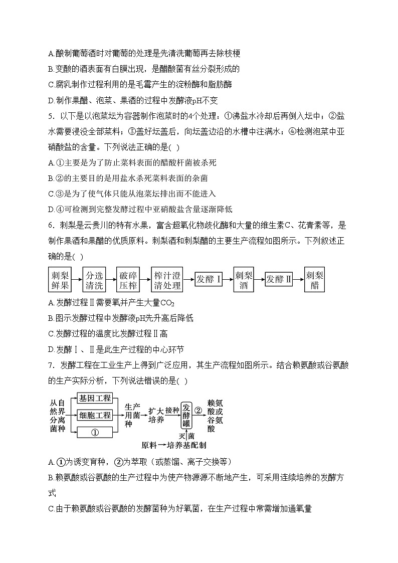 南阳市第一中学校2023-2024学年高二下学期第一次月考生物试卷(含答案)第2页