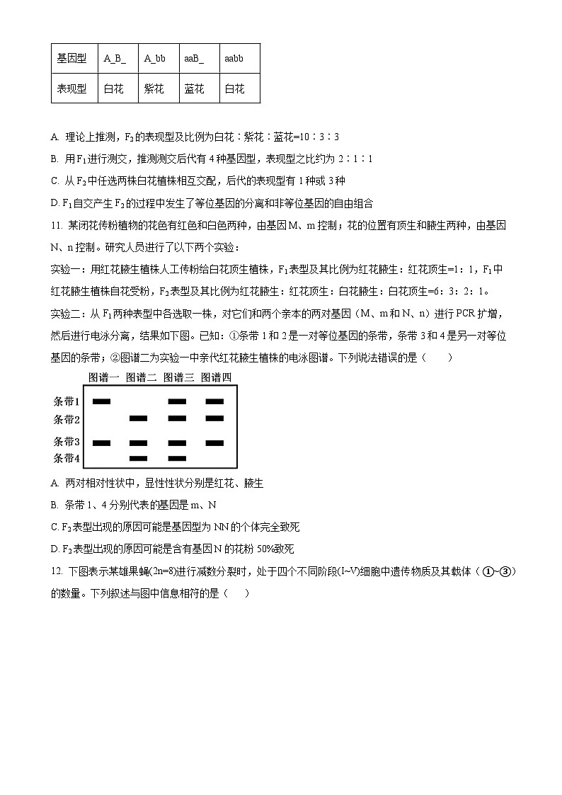 湖南省邵东市第一中学2023-2024学年高一下学期第一次月考生物试题（原卷版+解析版）03