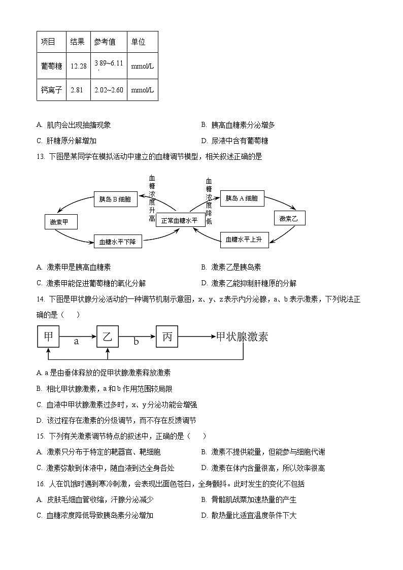 安徽省芜湖市第一中学2022-2023学年高二下学期期中生物试题 Word版无答案第3页