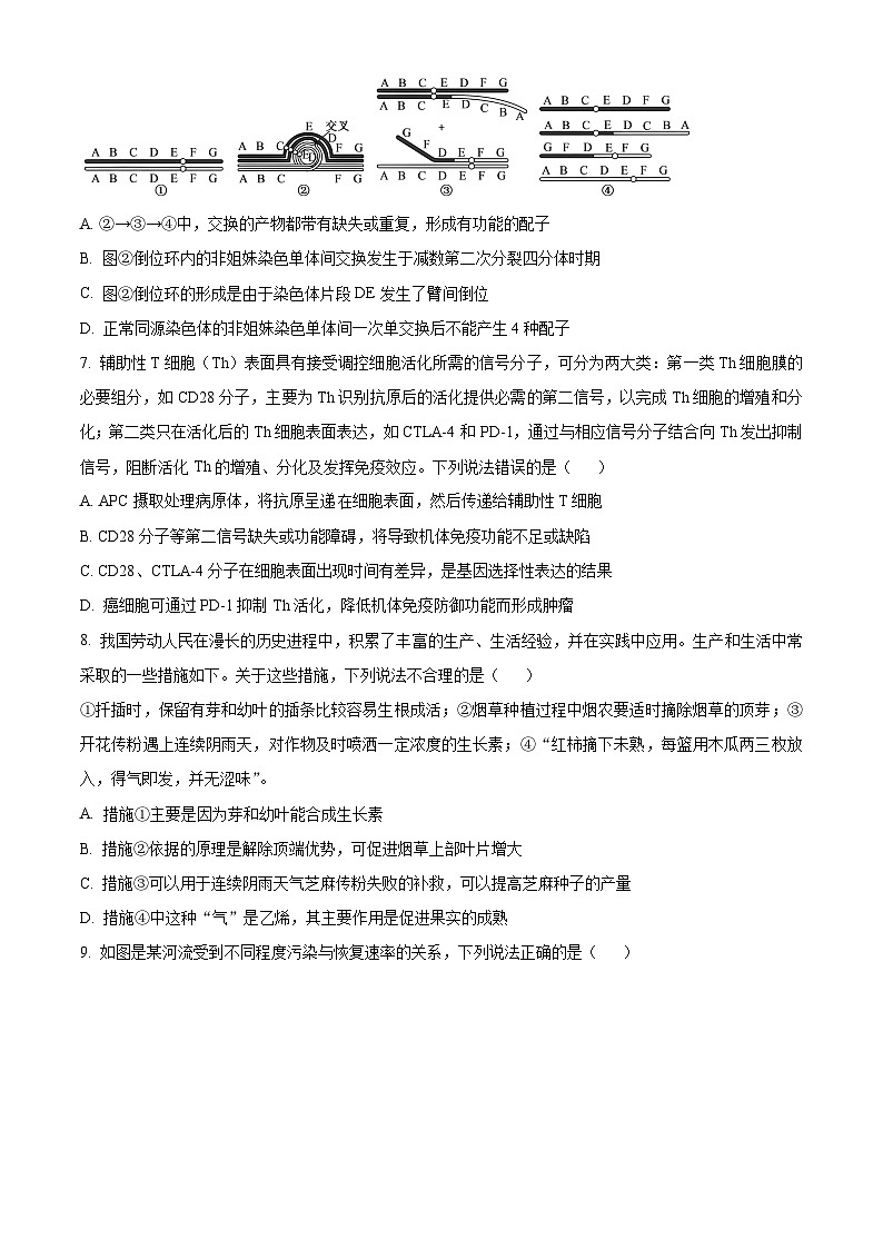 2024届江西省五市九校协作体高三下学期第二次联考生物试题（原卷版+解析版）03