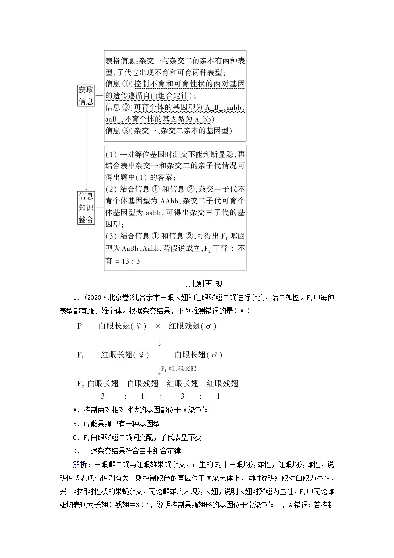 2025高考生物一轮复习素养提升练习必修2第5单元孟德尔定律和伴性遗传第2讲基因的自由组合定律第2页