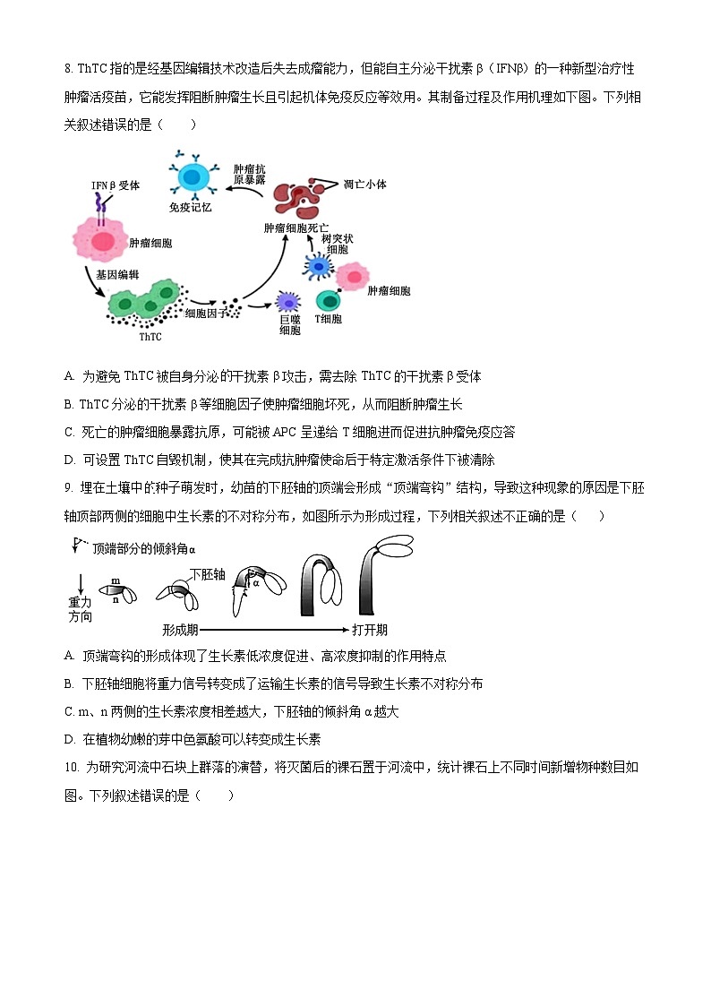 2024届河北省邢台市部分高中高三下学期二模生物试题（原卷版+解析版）03
