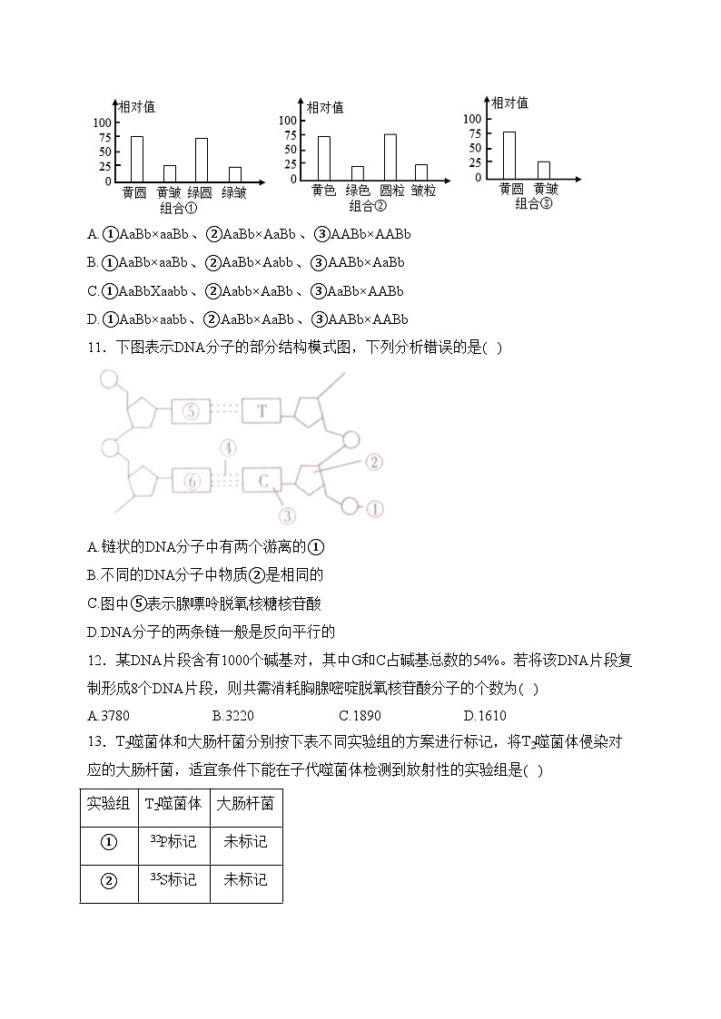 河北省沧衡八校2022-2023学年高一下学期期中考试生物试卷(含答案)第3页