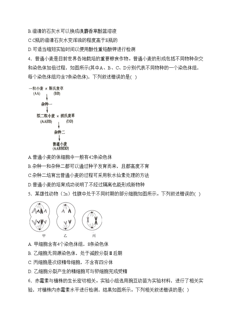 湖南省衡阳市衡阳县三校2023-2024学年高二下学期4月月考生物试卷(含答案)第2页