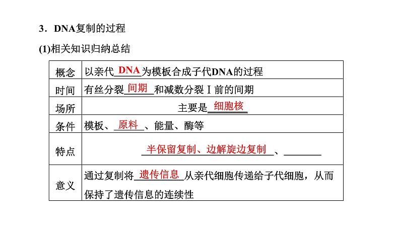 人教版高中生物必修2第3章基因的本质第3、4节DNA的复制、基因通常是有遗传效应的DNA片段课件05