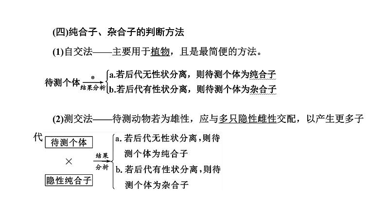 人教版高中生物必修2学业水平考试常考点集锦课件06