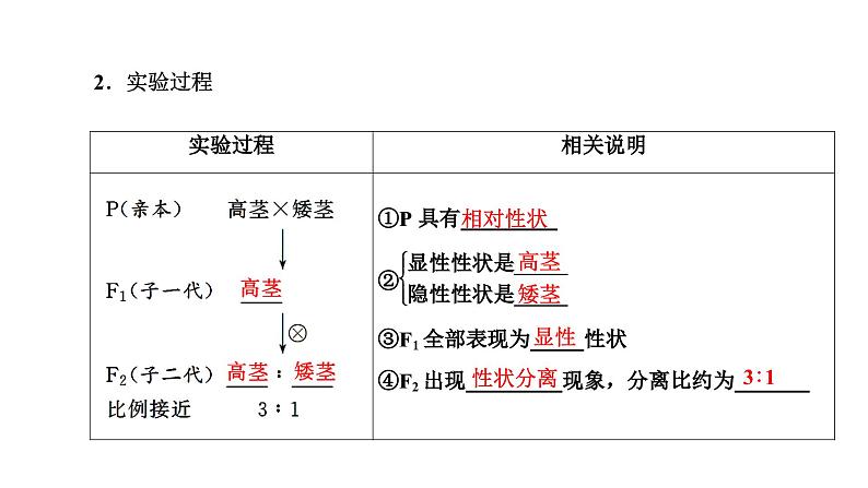 人教版高中生物必修2第1章遗传因子的发现第1节孟德尔的豌豆杂交实验(一)第1课时分离定律的发现课件第7页