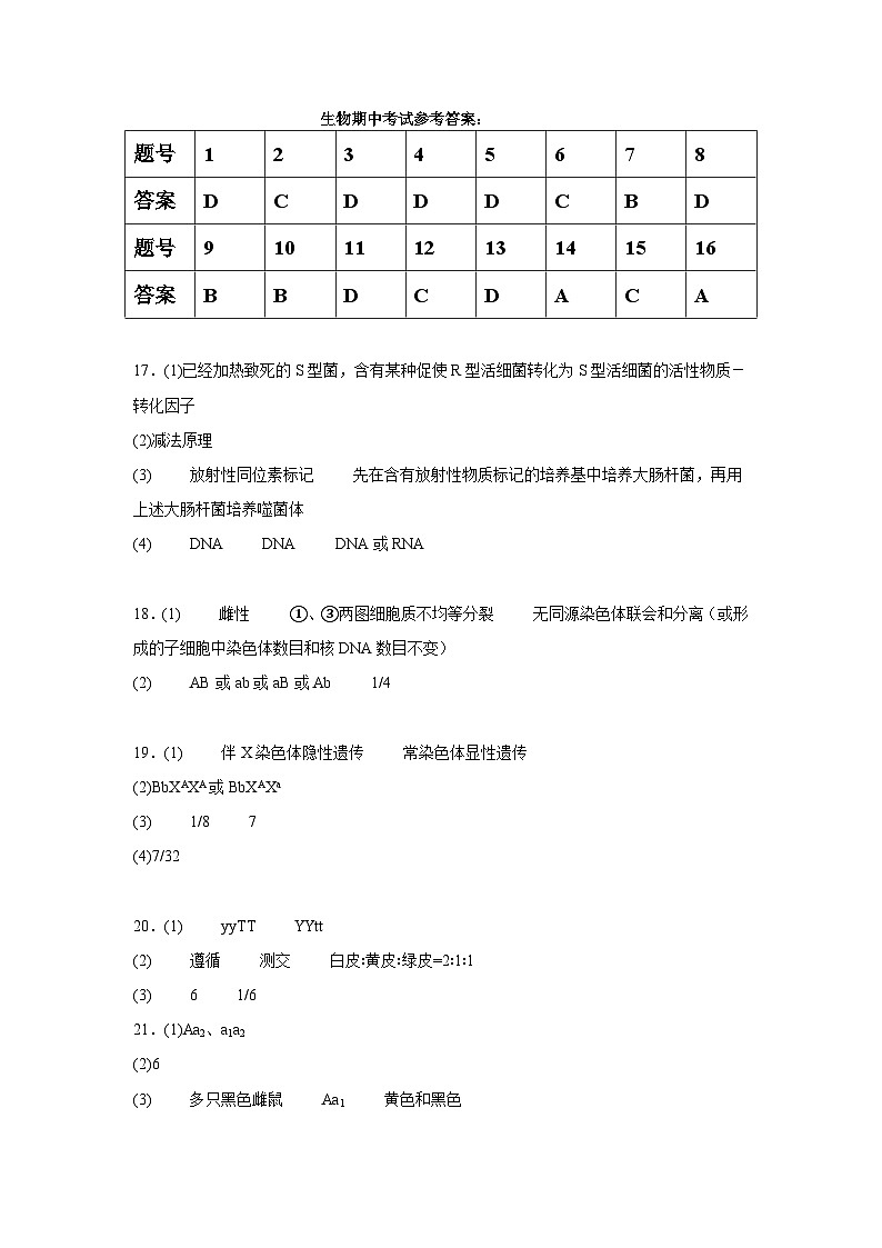参考答案第1页
