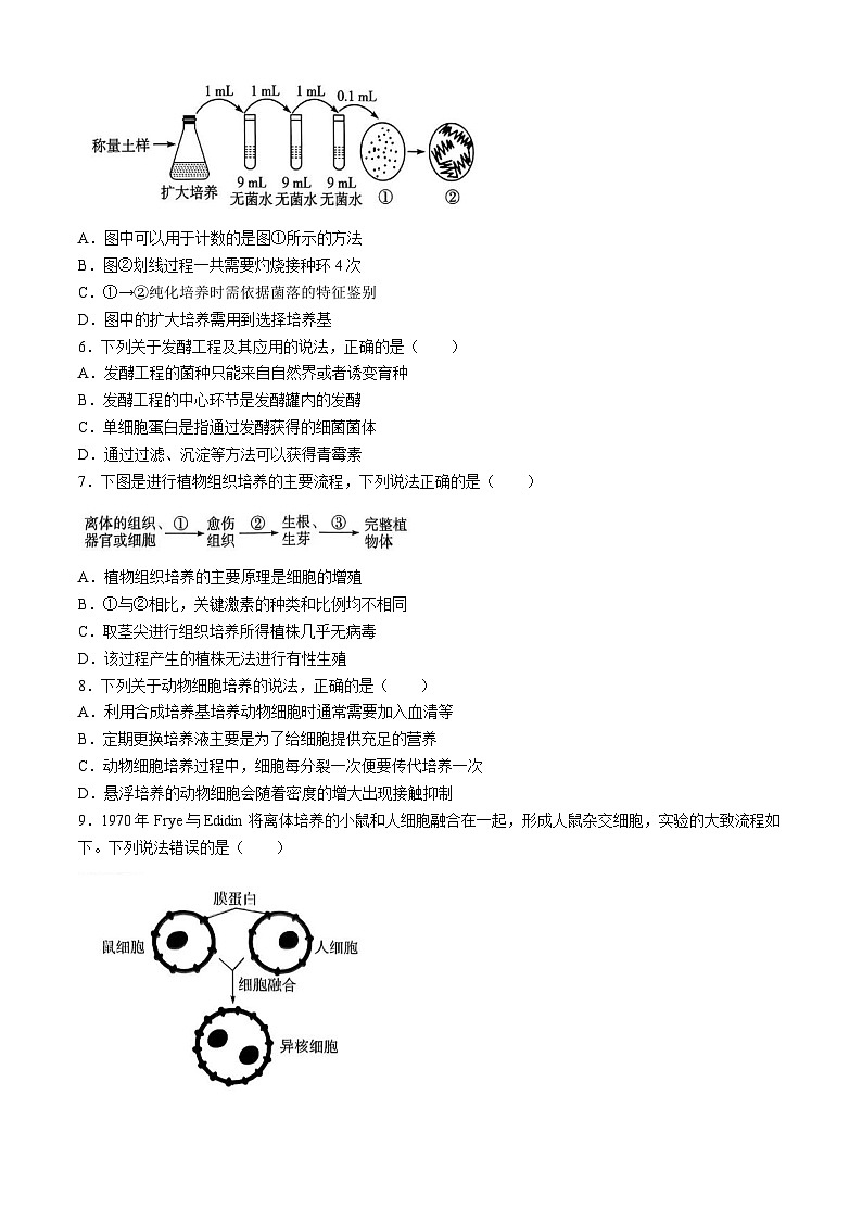 河南省濮阳市2023-2024学年高二下学期期中考试（生物）试题(无答案)02