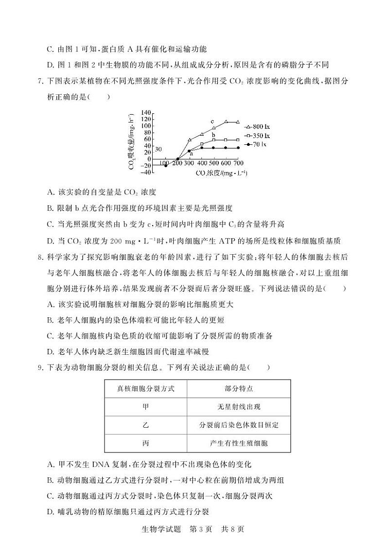 湖北省襄阳市鄂北六校联考2023-2024学年高一下学期4月期中生物试题03