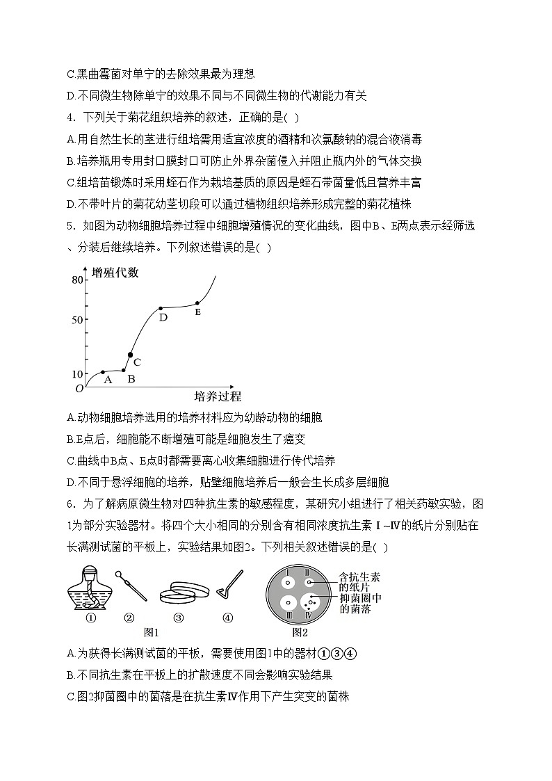 辽宁省大连市滨城高中联盟2023-2024学年高二下学期4月考试生物试卷(含答案)02