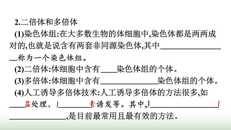 人教版高中生物必修二第5章基因突变及其他变异第2节染色体变异课件07