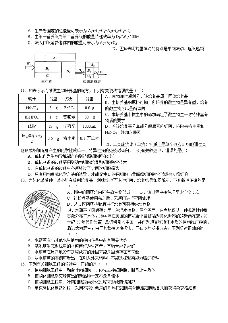 广东省深圳市宝安区富源学校2023-2024学年高二下学期4月期中生物试题02