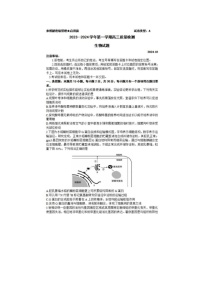 2024届山东枣庄高三上学期生物期末考试题