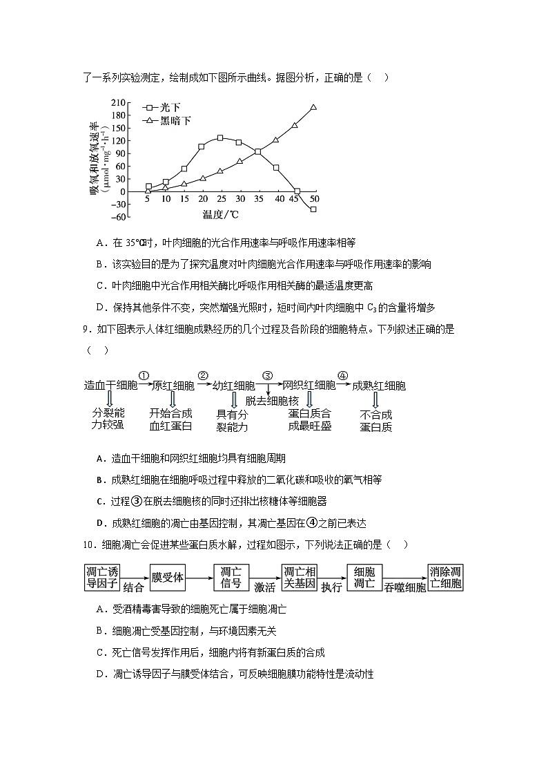 海南省定安县定安中学2023-2024学年高一下学期4月期中生物试题第3页