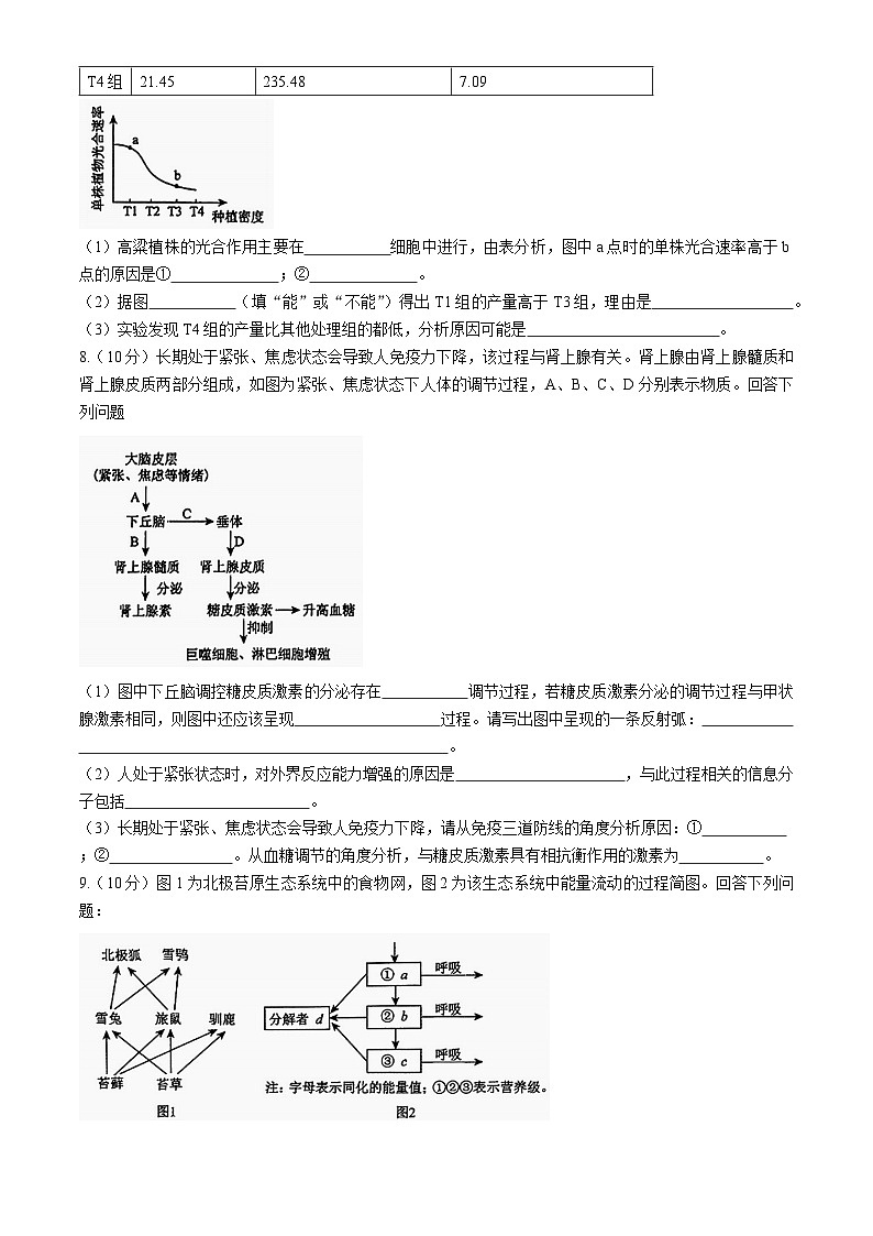 河南省商丘市部分学校2023-2024年高三三模考试生物试题第3页