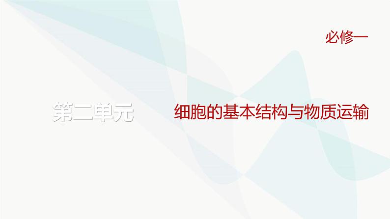 高考生物复习必修一第二单元第四讲细胞膜与细胞核的结构和功能课件01