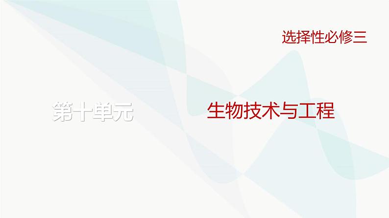 高考生物复习选择性必修三第十单元第33讲微生物的培养技术及应用课件01