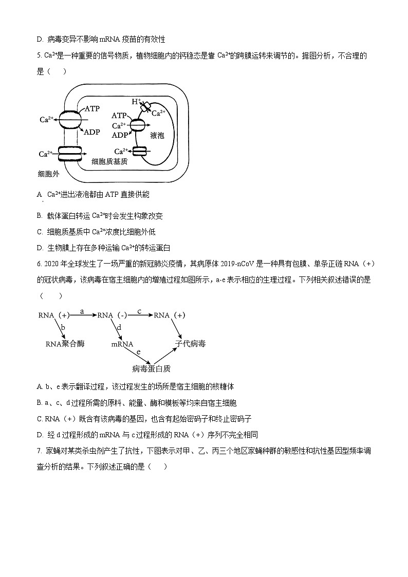 广东省汕头市油头市六都中学2023-2024高二下学期期中考试生物试题（原卷版+解析版）02