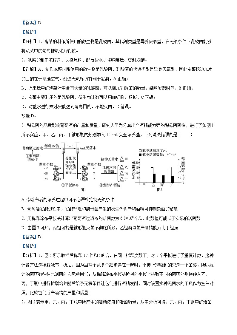 河北省邯郸市永年区第二中学2023-2024学年高二下学期期中考试生物试卷（解析版）第2页