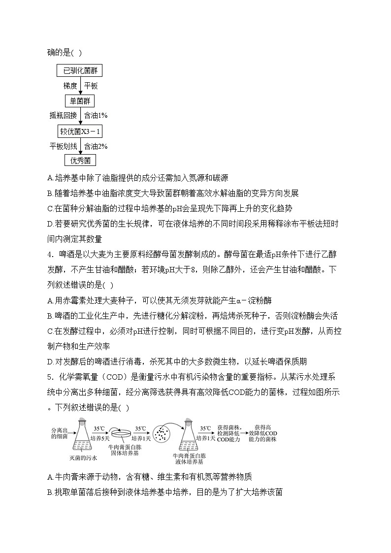 高青县第一中学2023-2024学年高二下学期期中考试生物试卷(含答案)02