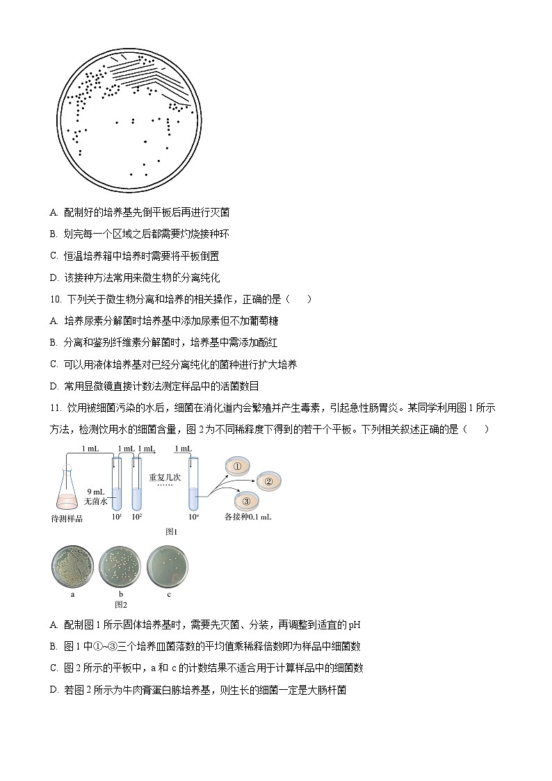 北京市四中2023-2024学年高二下学期期中考试 生物试题（原卷版+解析版）03