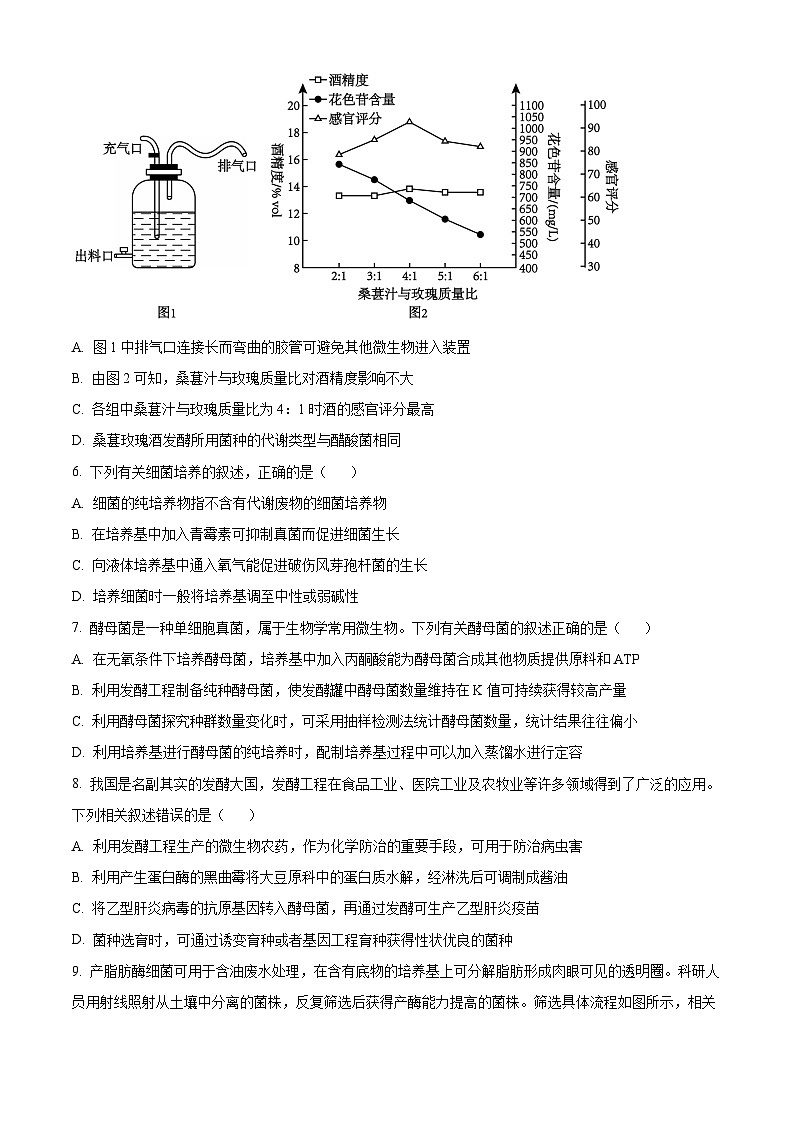 黑龙江省大庆市实验中学实验二部2023-2024学年高二下学期期中考试生物试卷（原卷版+解析版）02