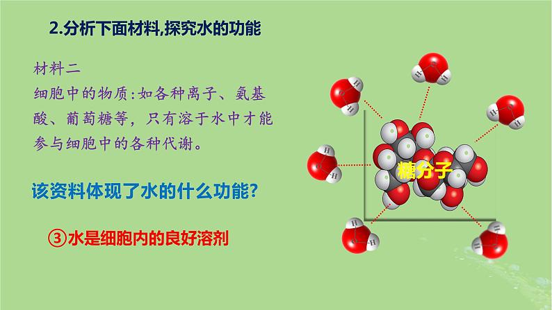 2024年同步备课高中生物2.2细胞中的无机物课件新人教版必修107